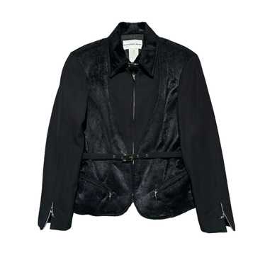 Mugler Paneled “fur” zip jacket