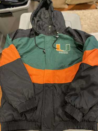 Apex One Miami Hurricanes Vintage Jacket Size Larg