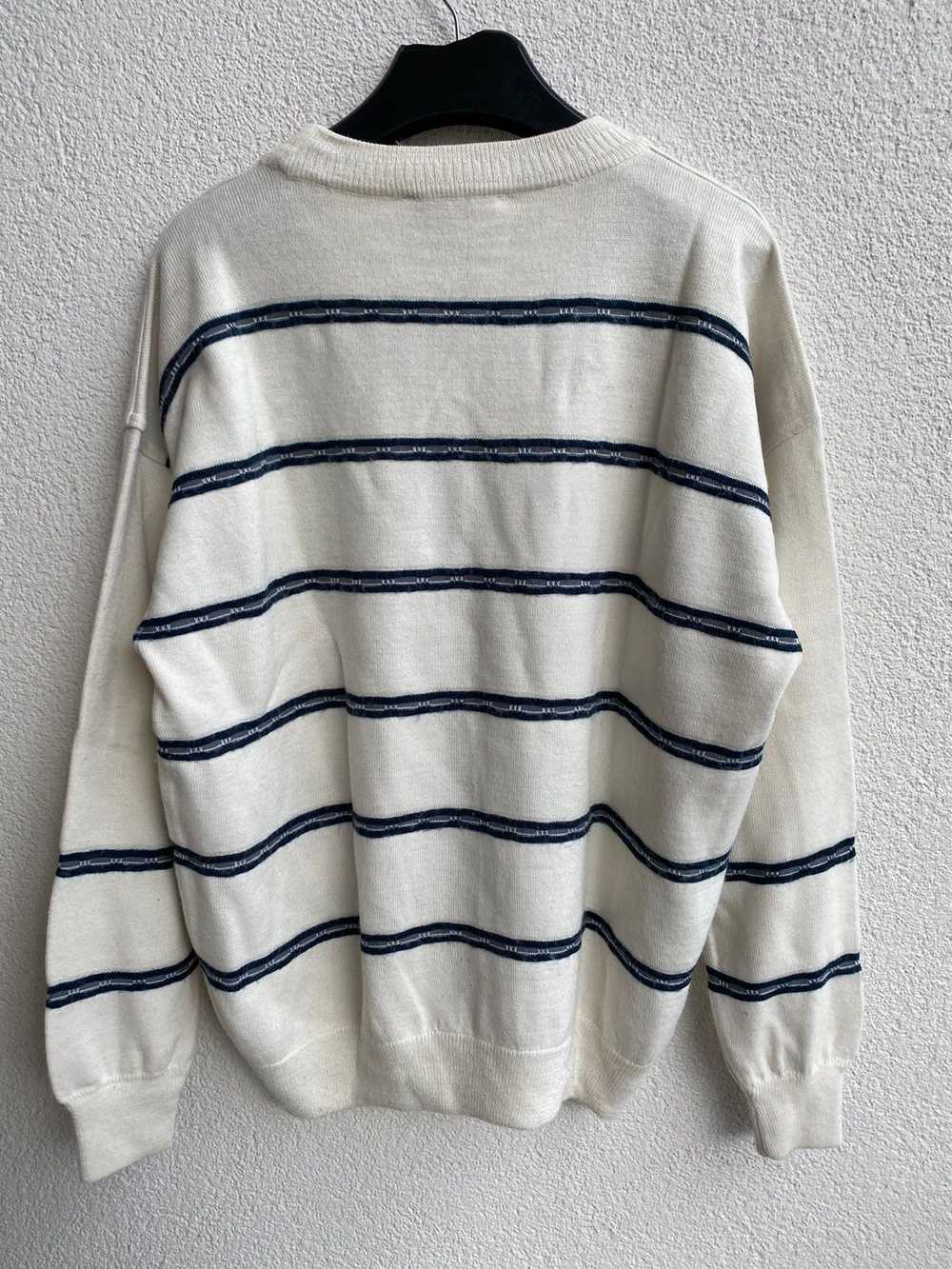 Yves Saint Laurent 90’s Wool YSL Sweater Cream Wh… - image 12
