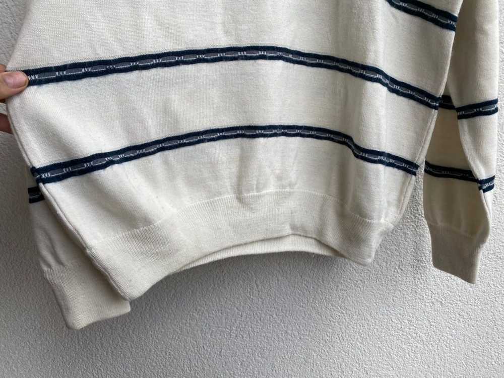 Yves Saint Laurent 90’s Wool YSL Sweater Cream Wh… - image 9