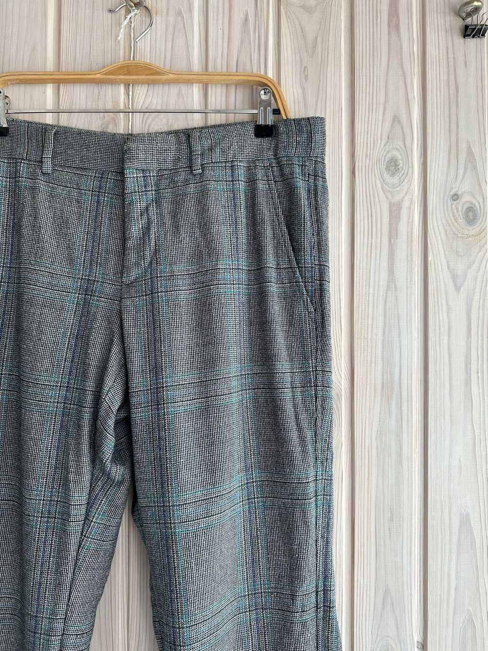 Gucci GUCCI Wool Mohair Plaid Check Trousers - image 2