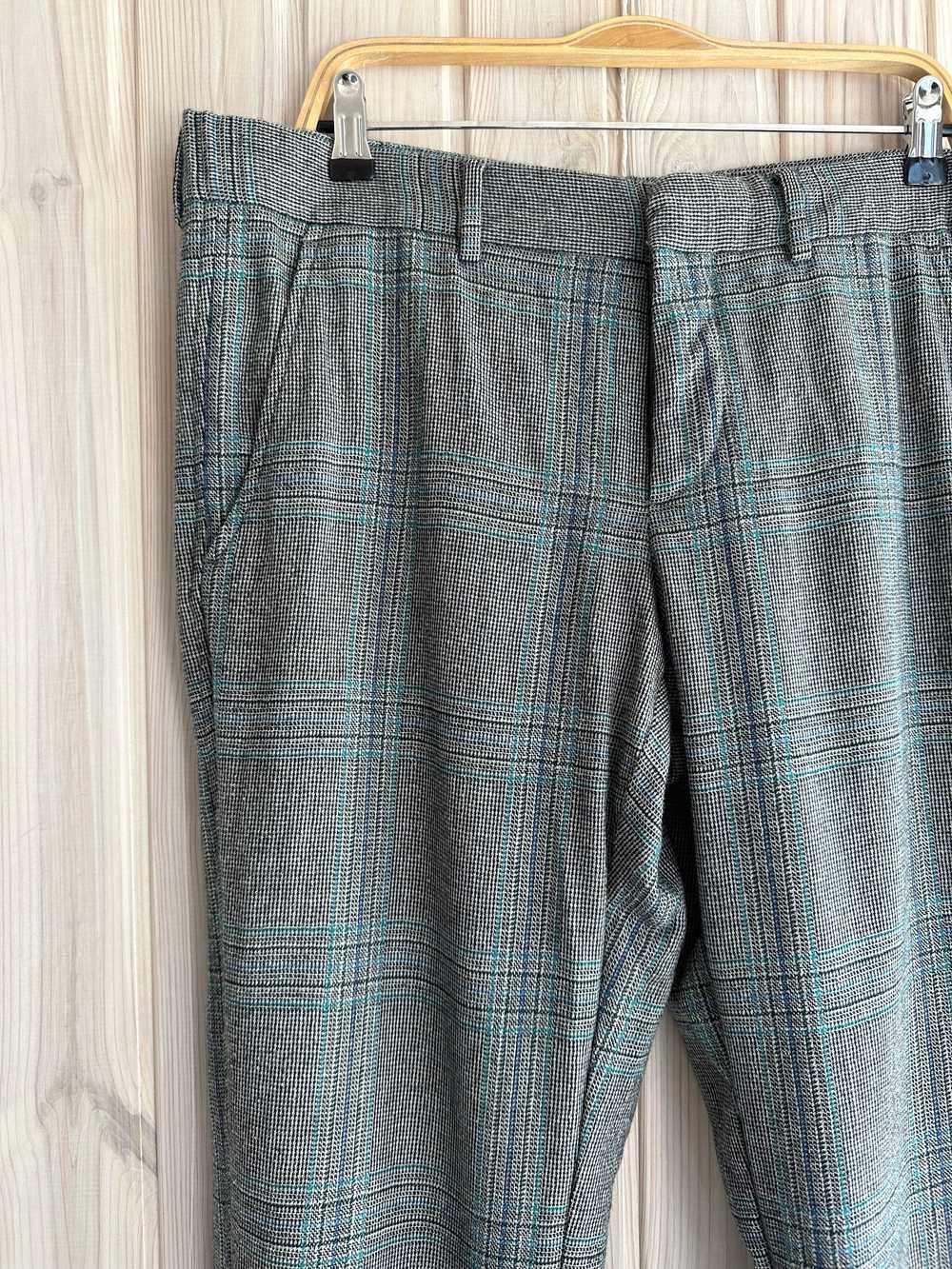 Gucci GUCCI Wool Mohair Plaid Check Trousers - image 3