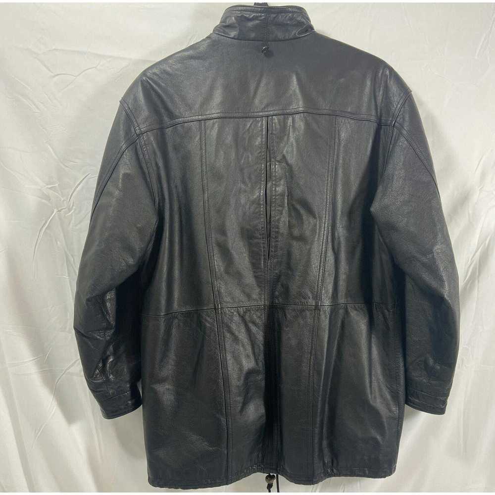 Other Preswick & Moore Black Leather Jacket Coat … - image 2