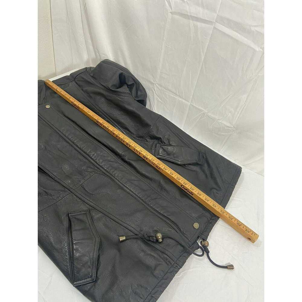 Other Preswick & Moore Black Leather Jacket Coat … - image 4