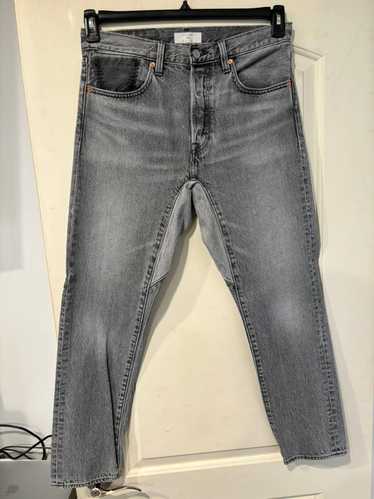 Levi's Black denim altered taper