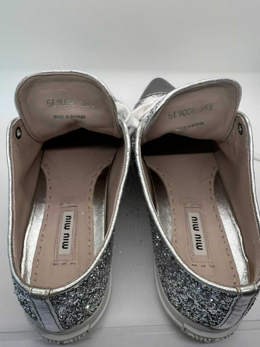 Miu Miu Miu Miu Metallic And Metal Cap Toe Low To… - image 7