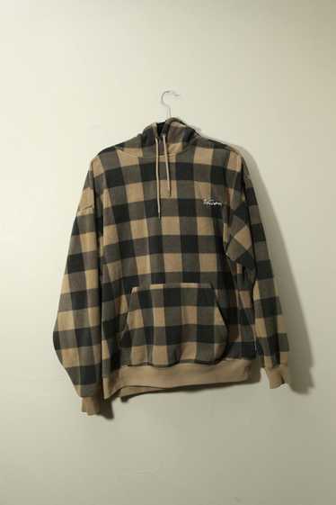 Volcom Volcom Brown Plaid Hoodie (L)