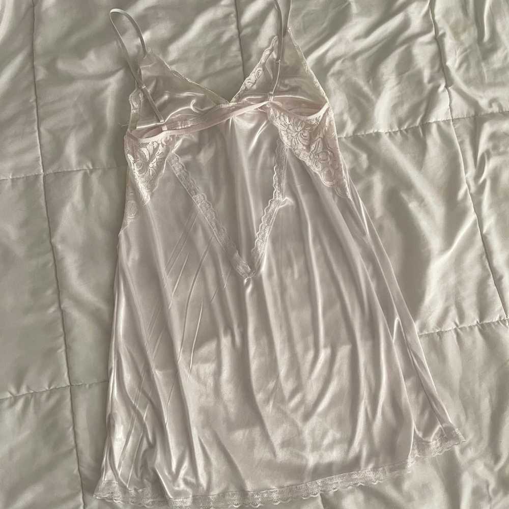 Vintage White Babydoll Slip Dress - image 4
