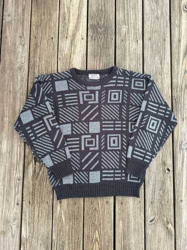 Vintage Vintage All-Over Geometric Sweater