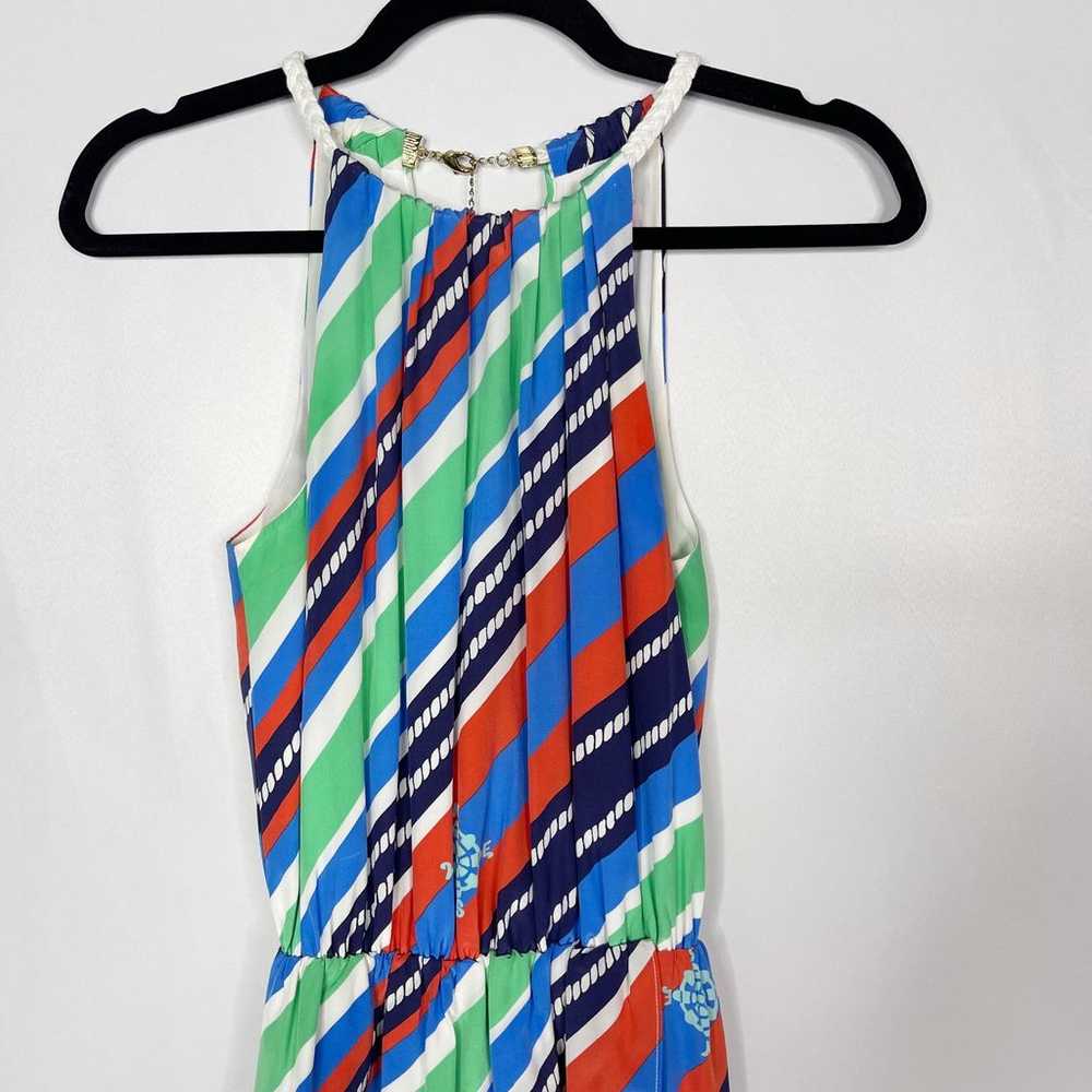 Lilly Pulitzer XS Kennett Dress Multi Overboard S… - image 3