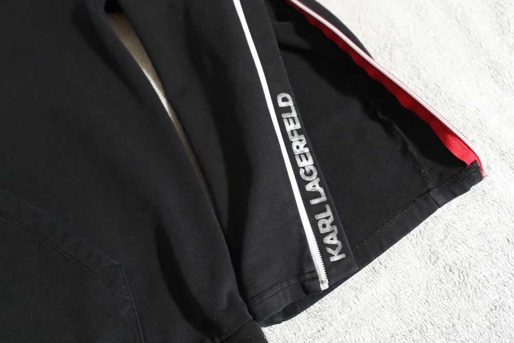 Karl Lagerfeld Karl Lagerfeld Zip Sleeve Black Ho… - image 6