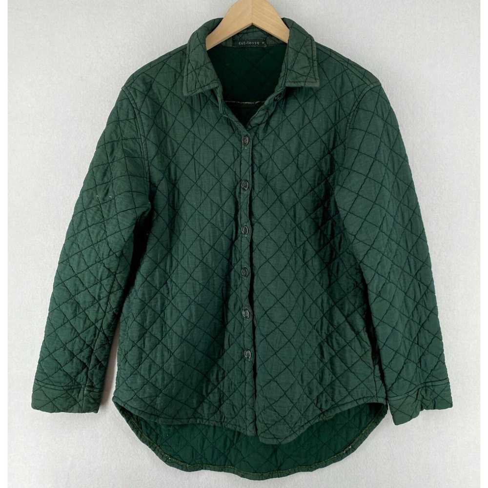 Vintage CUT LOOSE Jacket S Quilted Shirt Button F… - image 2