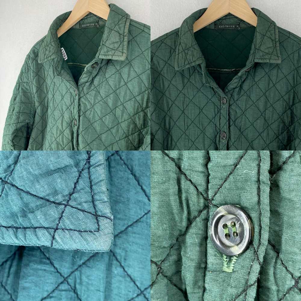 Vintage CUT LOOSE Jacket S Quilted Shirt Button F… - image 4