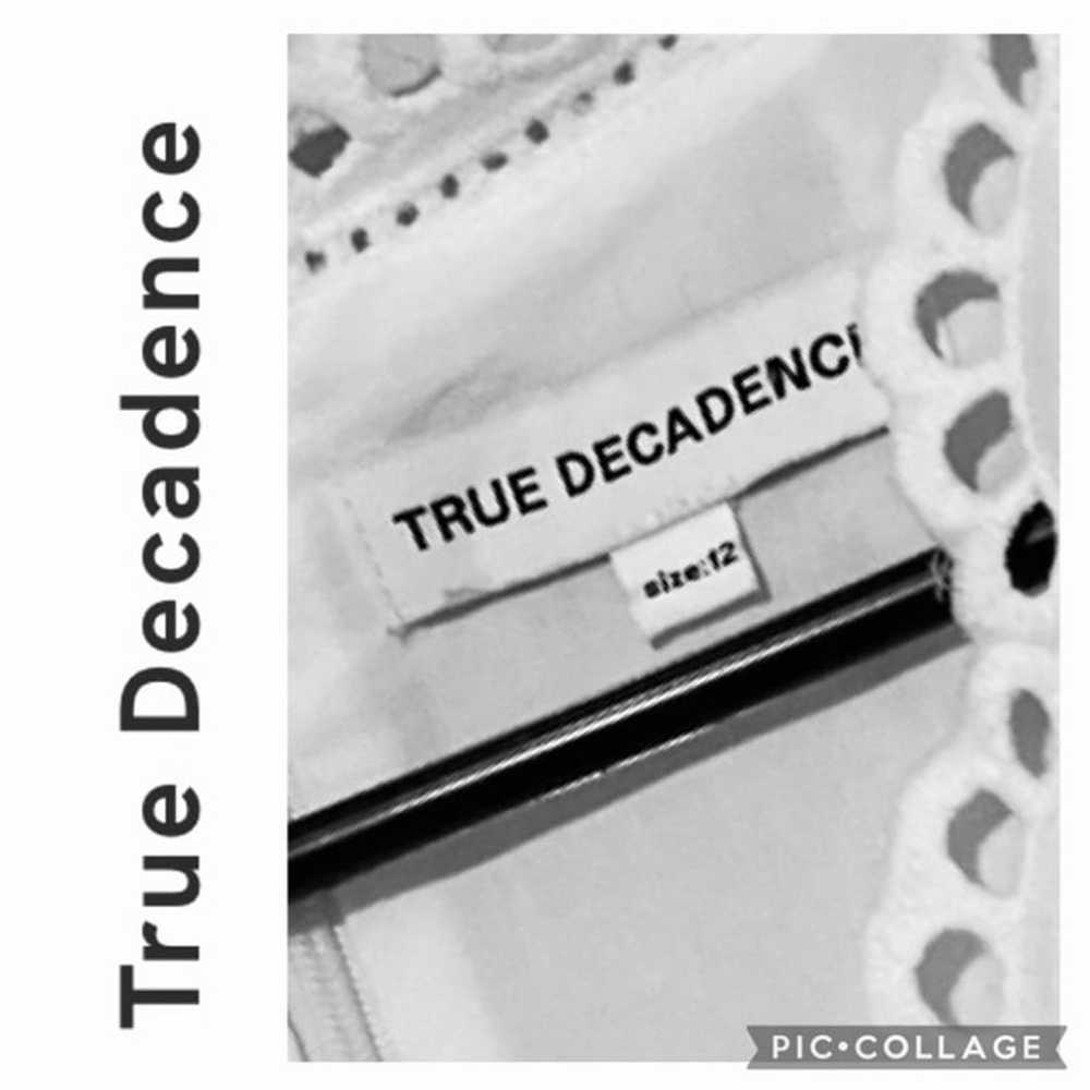 TRUE DECADENCE LACE WHITE COTTON MAXI DRESS - image 4