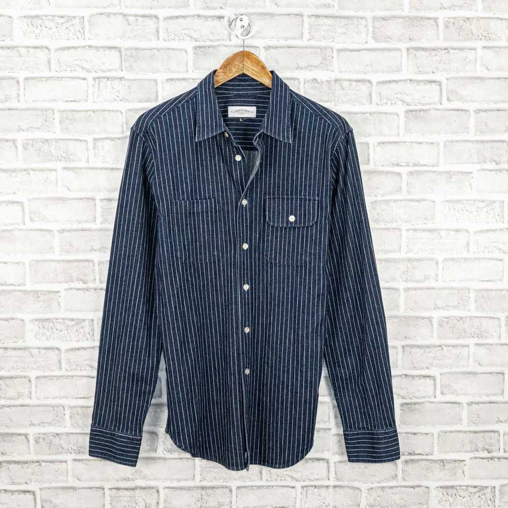 Designer GENERAL QUARTERS Button up soft Denim Sh… - image 1