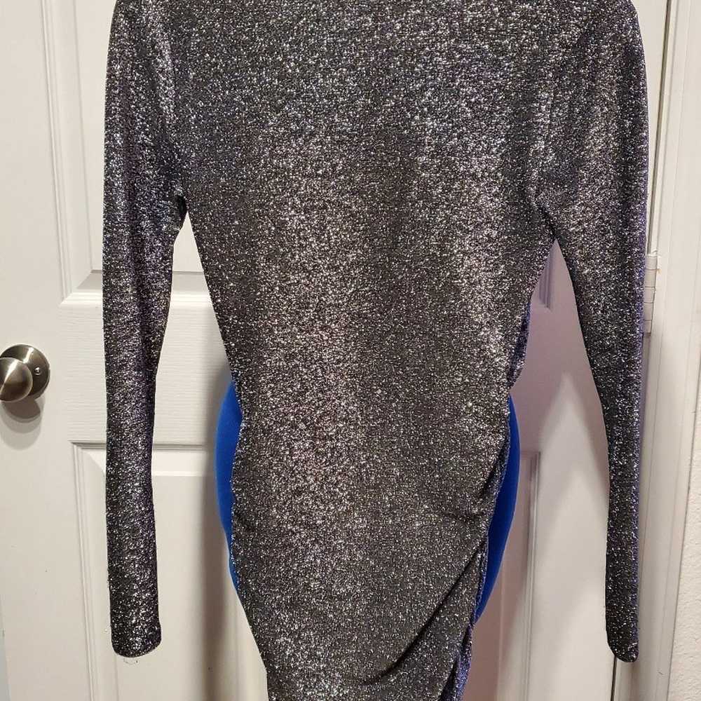 Leith Metallic Body Con Mini Dress - image 2