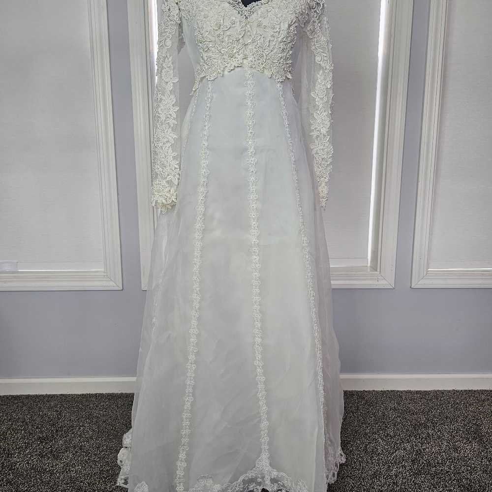 Vintage 1970s Wedding Dress - image 1
