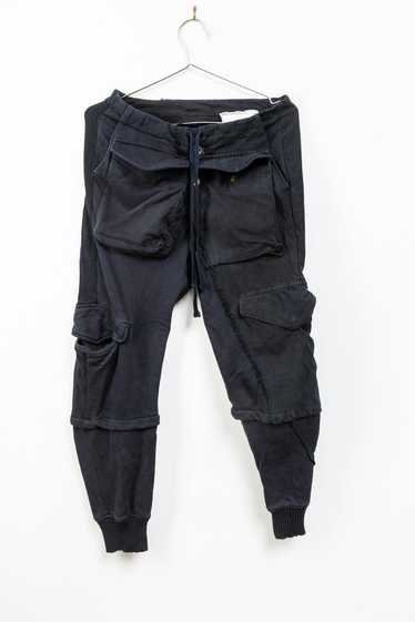 Greg Lauren Black fleece black army jacket GL carg