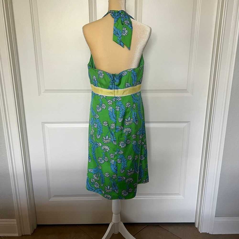 Like New Lilly Pulitzer Sillk Halter dress Sz 12 - image 2