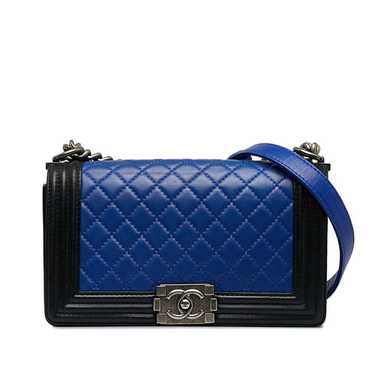 Chanel CHANEL Boy Coco Mark Chain Shoulder Bag Bl… - image 1