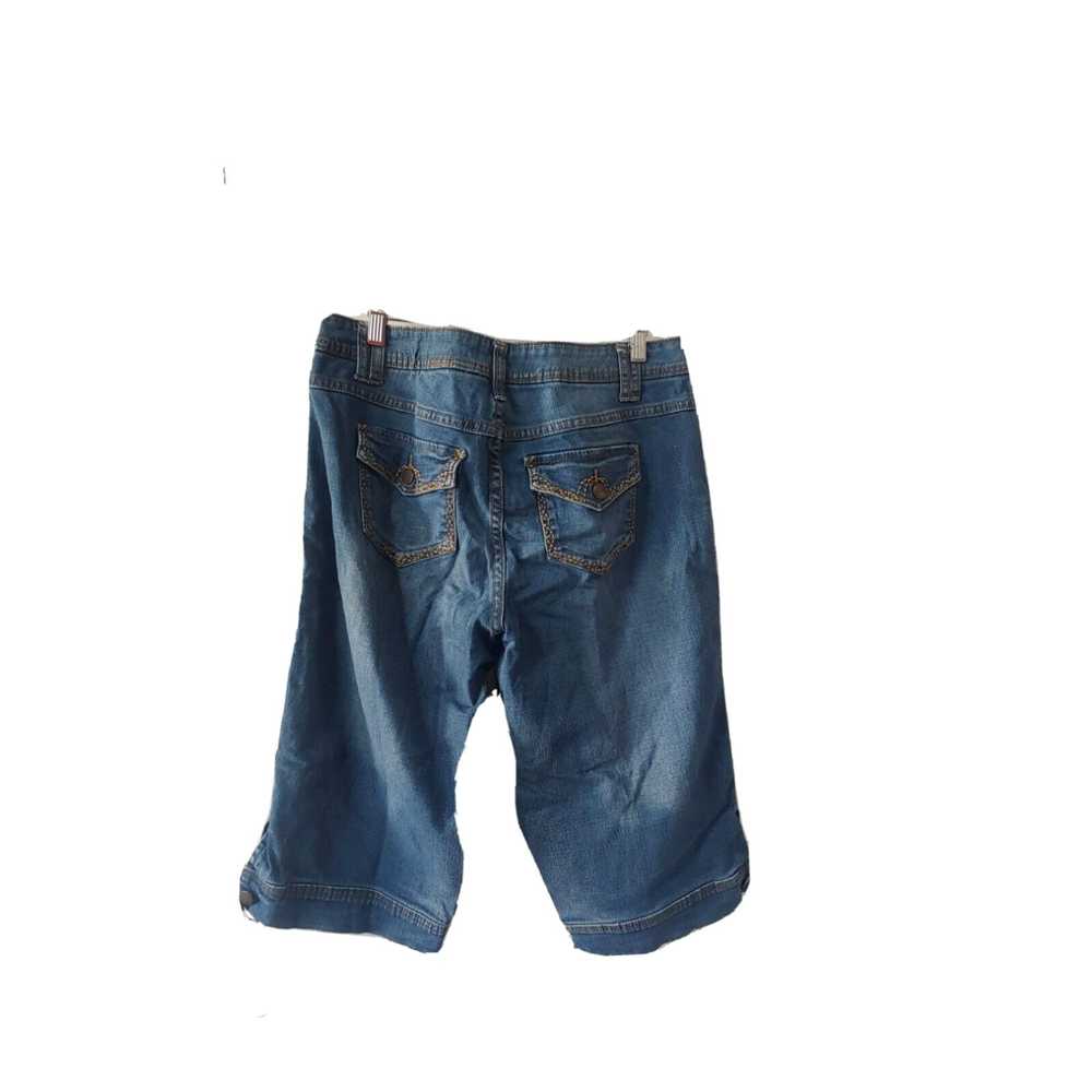 Vintage Venezia Capri Pants Womens 16 Denim Washe… - image 2
