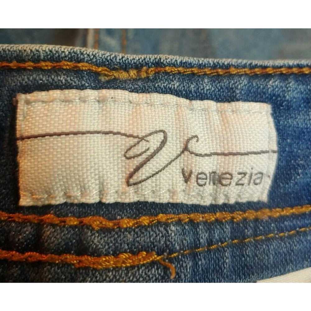 Vintage Venezia Capri Pants Womens 16 Denim Washe… - image 3