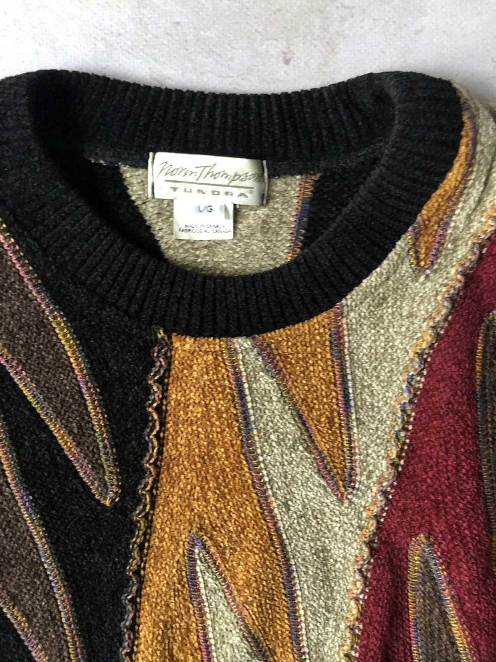 Coloured Cable Knit Sweater × Coogi × Tundra Vint… - image 3