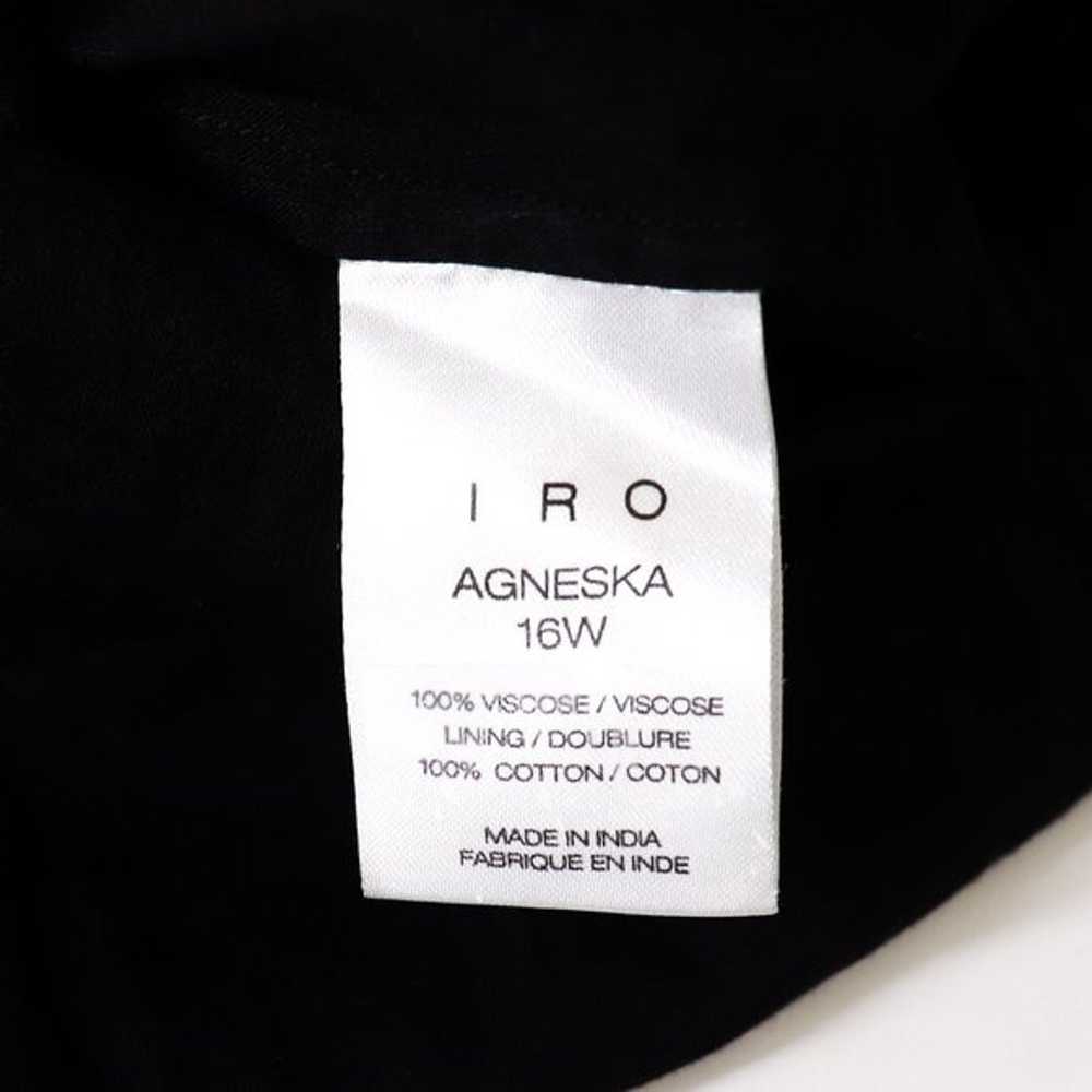 IRO Agneska Dress Maxi Paisley Print Raw Trim Sid… - image 10