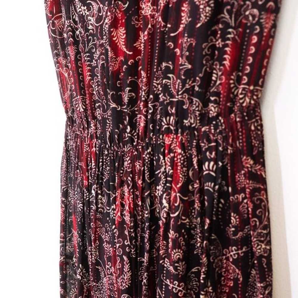 IRO Agneska Dress Maxi Paisley Print Raw Trim Sid… - image 6
