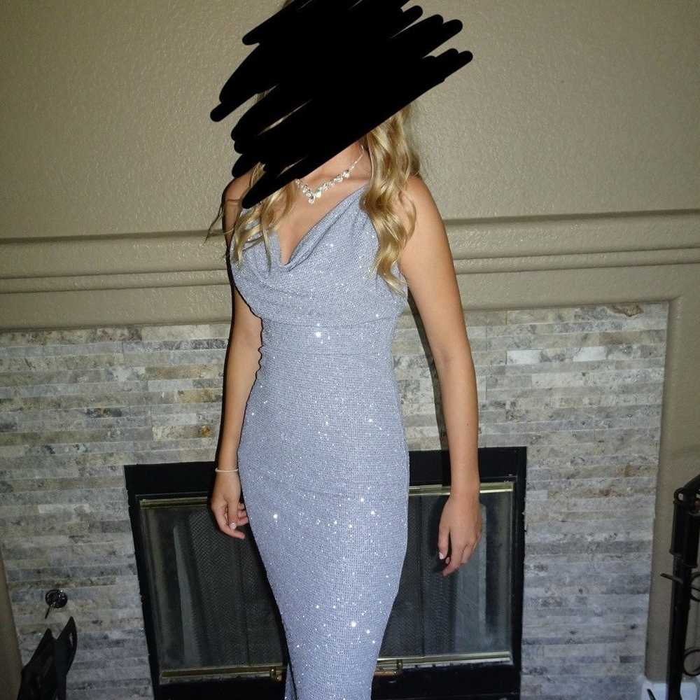 Beautiful blue/gray Prom dress - image 1
