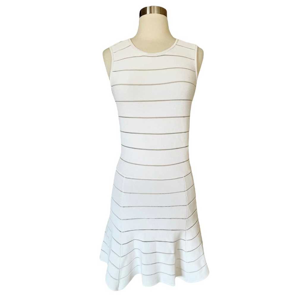 TORN RONNY KOBO Audrey Mini Dress Ivory White Ban… - image 1