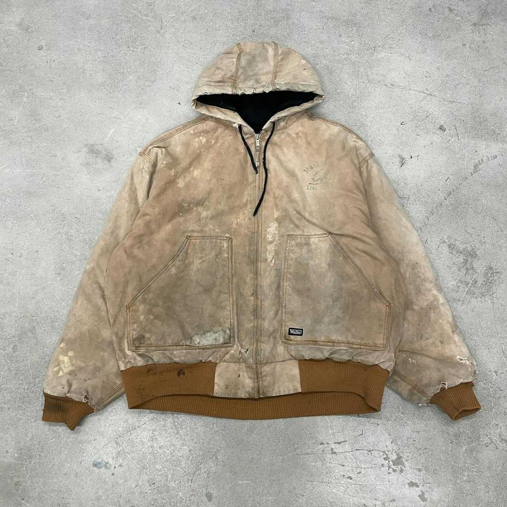 Streetwear × Vintage Vintage canvas hooded workwe… - image 1