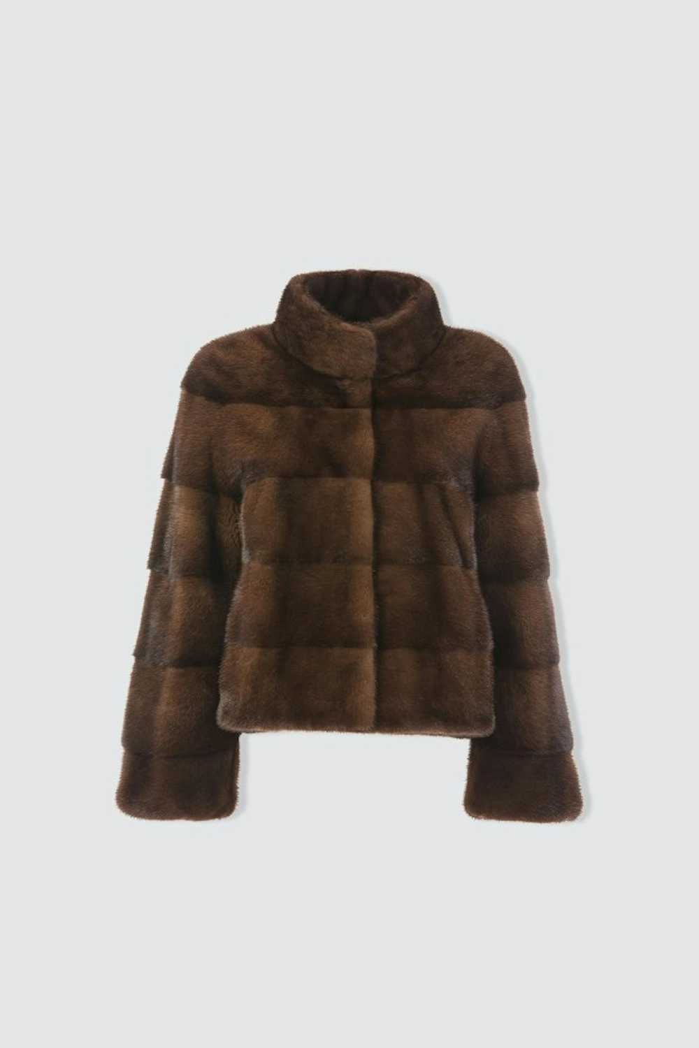 Mink Fur Coat WOMEN'S SHORT BROWN MINK COAT - image 4