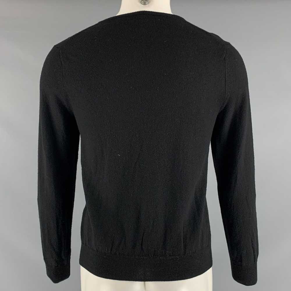 J.Crew Black Merino Wool VNeck Pullover - image 2