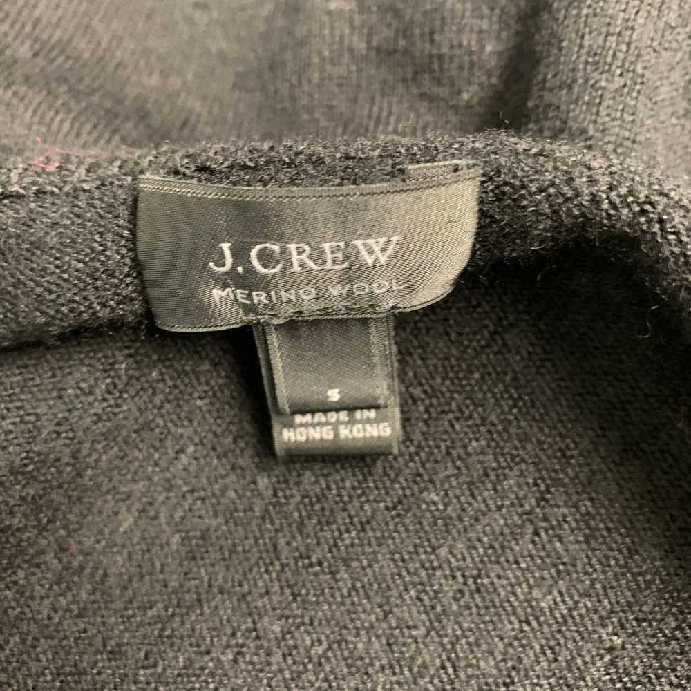 J.Crew Black Merino Wool VNeck Pullover - image 3