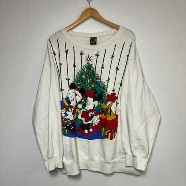 Disney Vintage Mickey Mouse Sweatshirt Christmas … - image 1