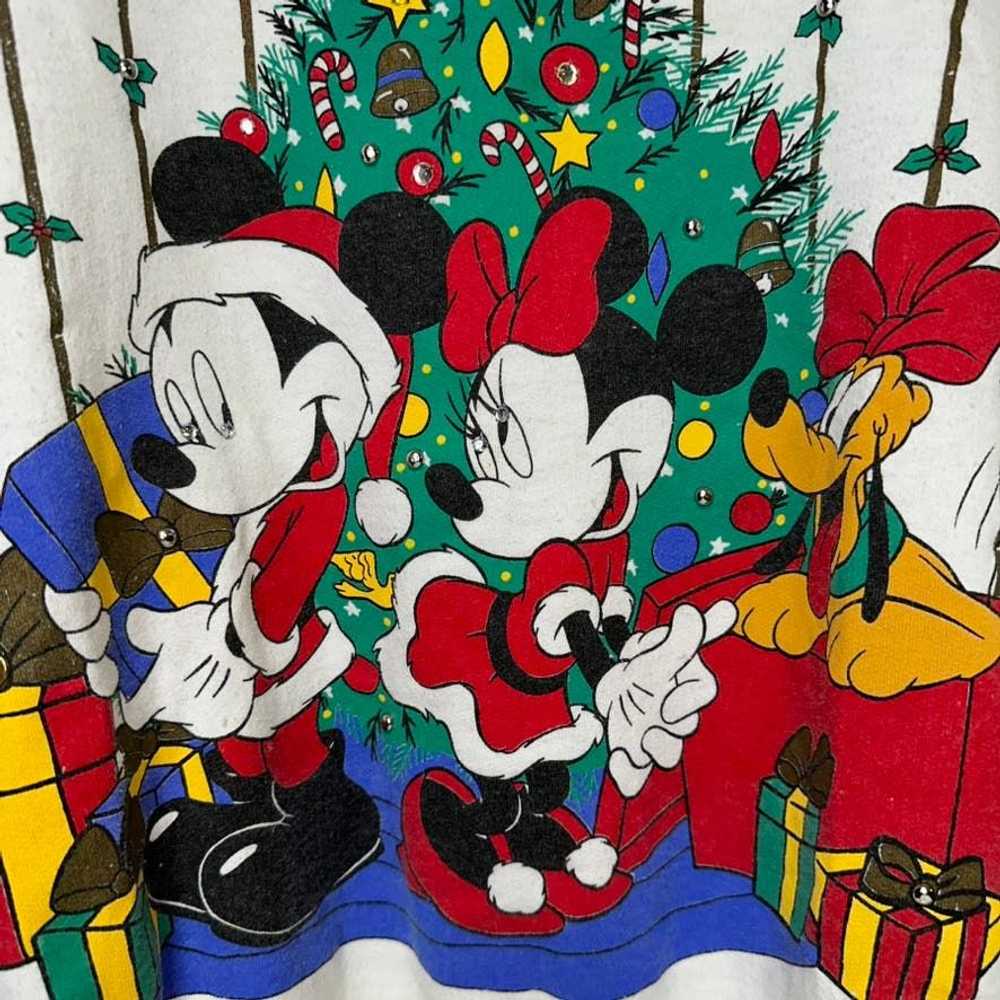 Disney Vintage Mickey Mouse Sweatshirt Christmas … - image 2