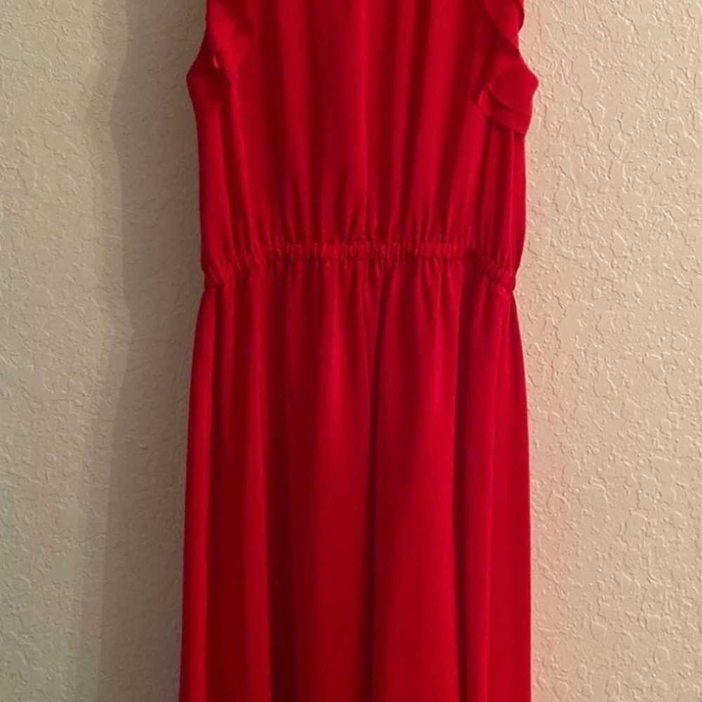 Red Silk Dress - image 5