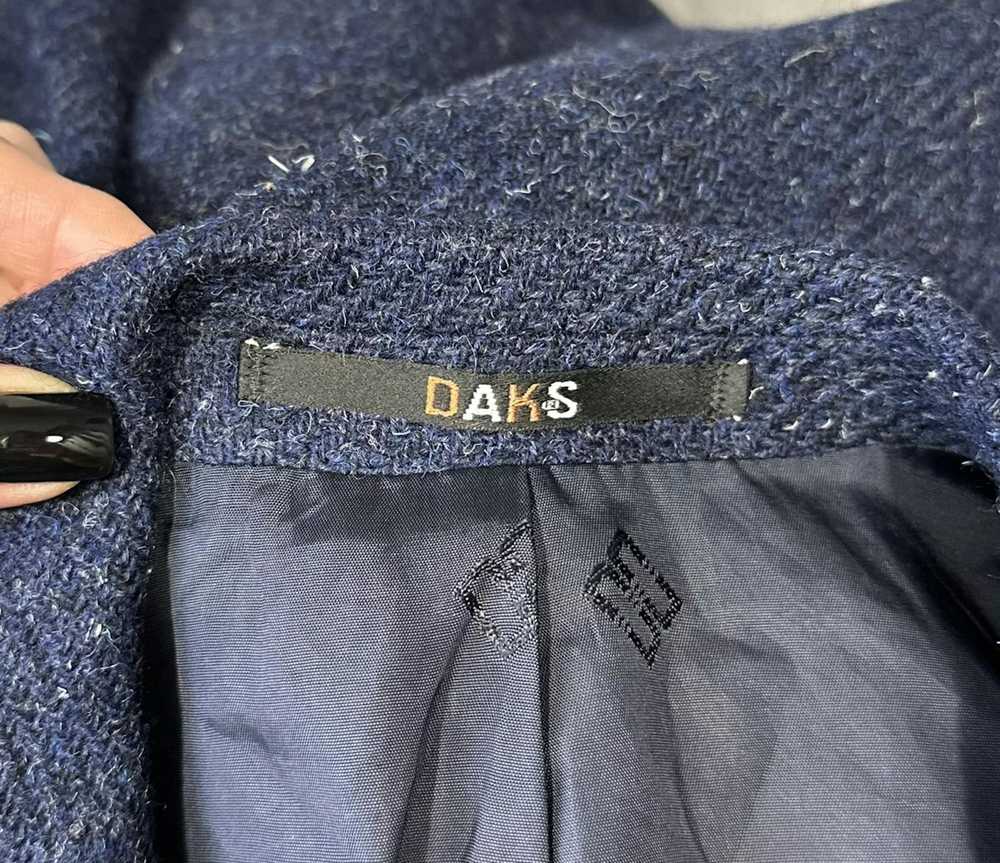 Daks London × Luxury × Tweed DAKS Tweed Blazer Ja… - image 5