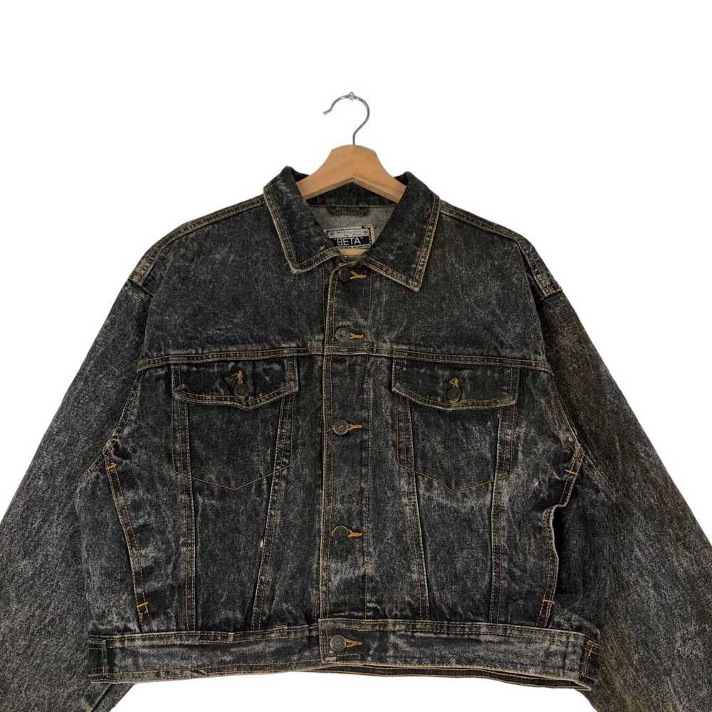 Denim Jacket × Japanese Brand VINTAGE TRUCKER DEN… - image 1