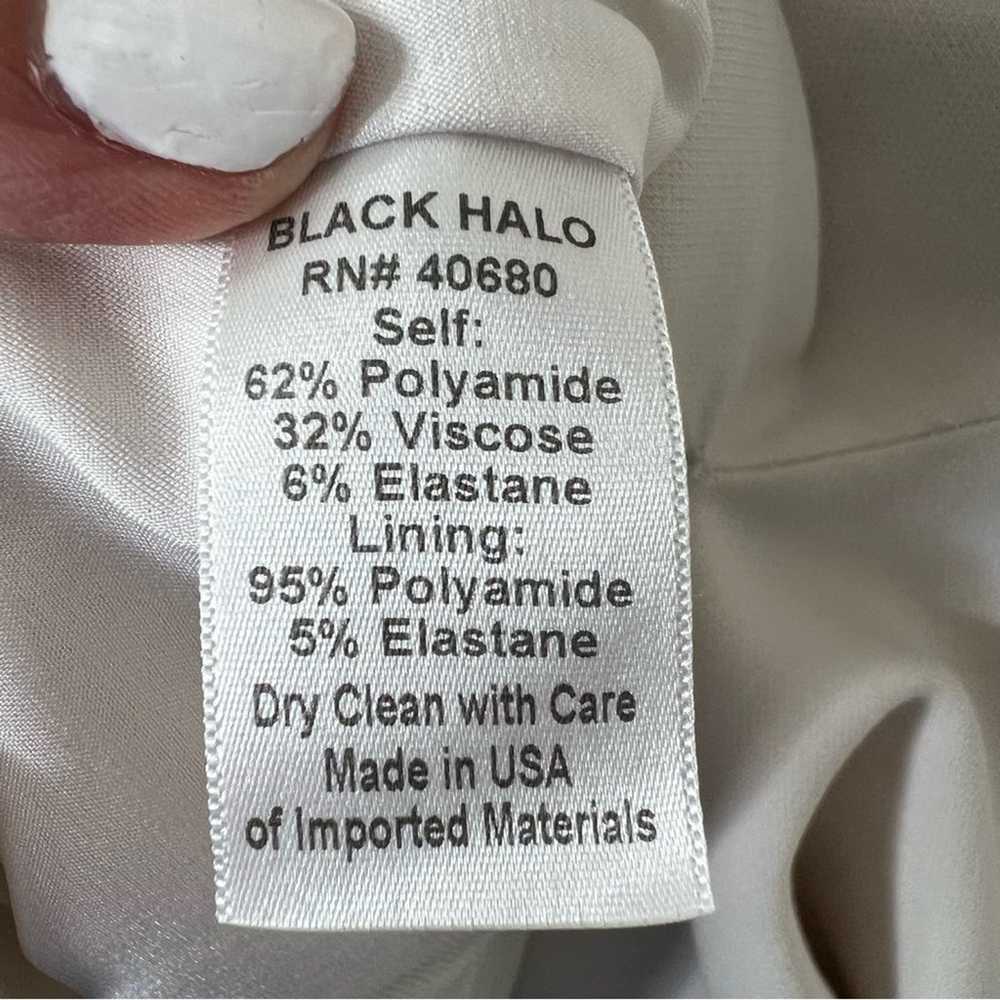 Black Halo Cream Off the Shoulder Dress Size 4 - image 9