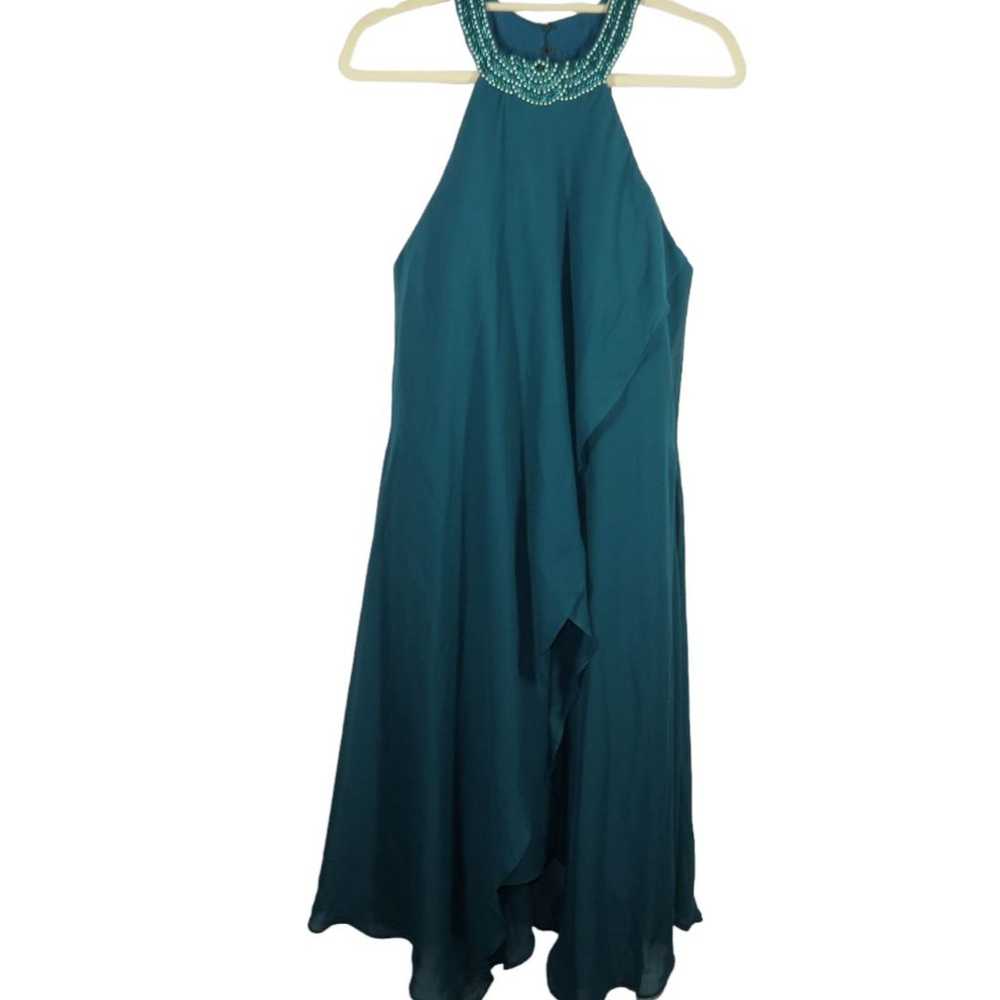 JJ's House Deep Teal Beaded Faux Pearl Neckline F… - image 12