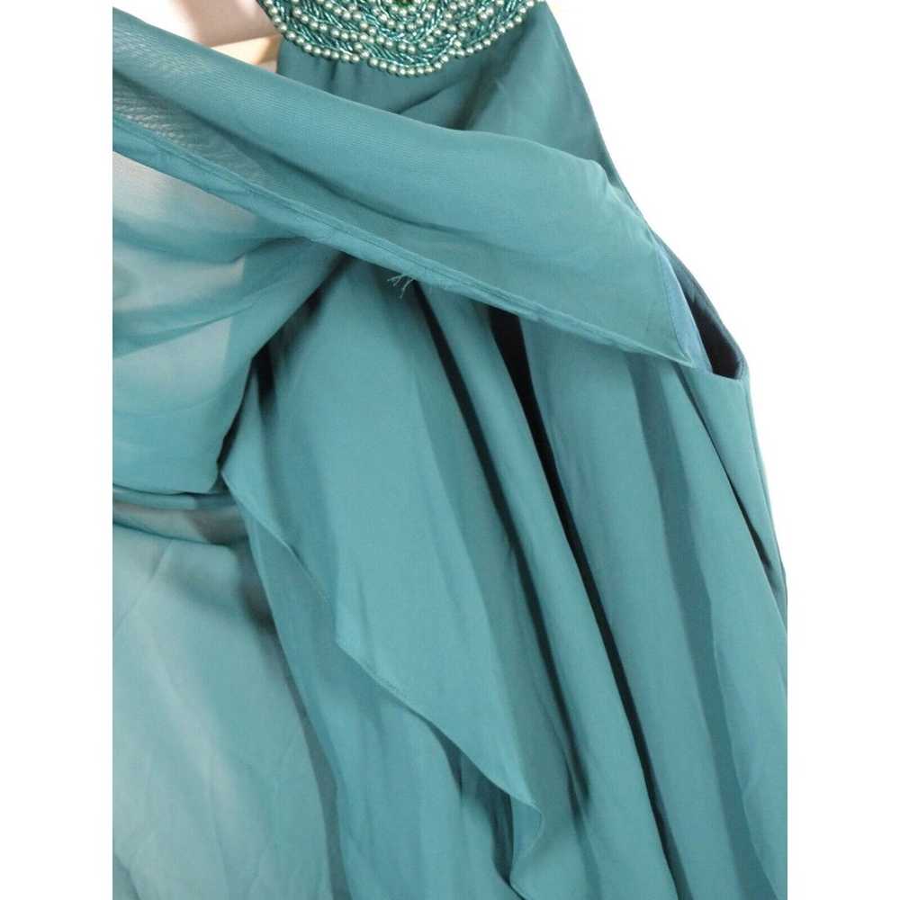 JJ's House Deep Teal Beaded Faux Pearl Neckline F… - image 3