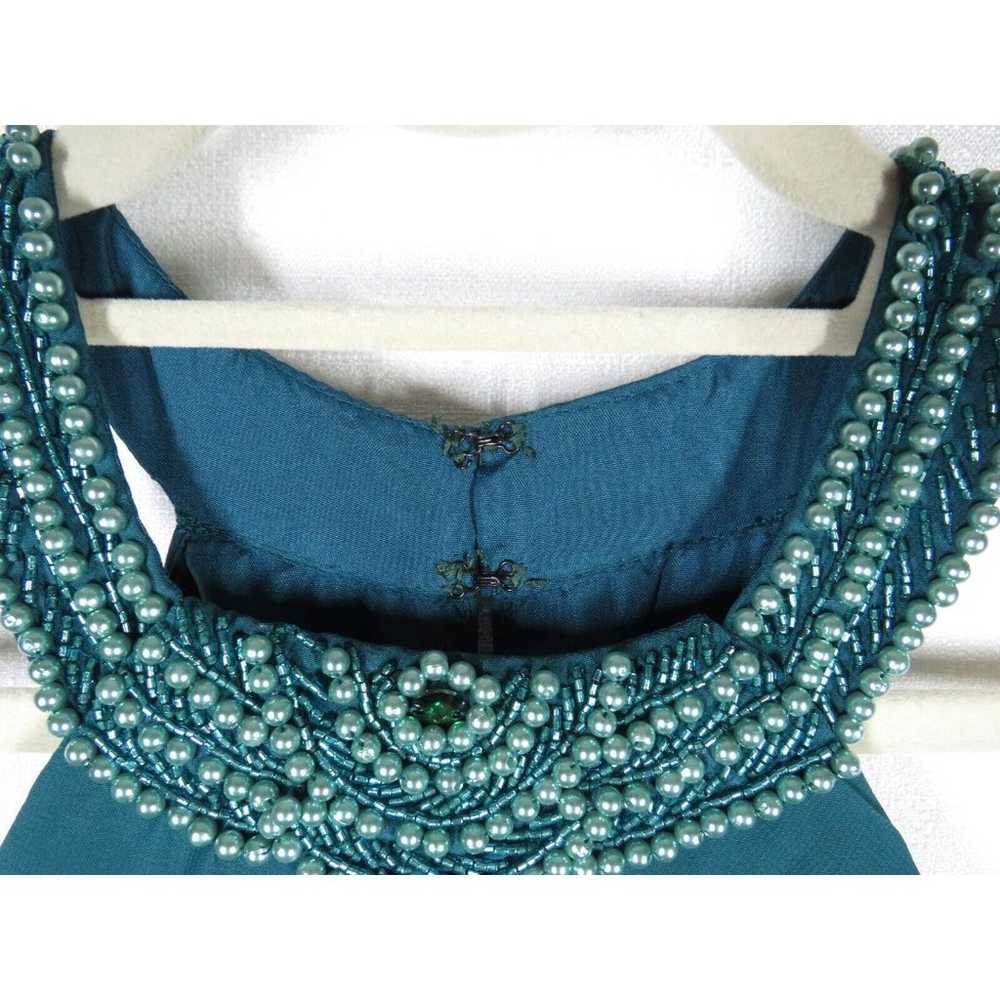 JJ's House Deep Teal Beaded Faux Pearl Neckline F… - image 8