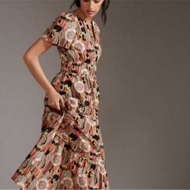Anthropologie Somerset Floral Tiered Maxi Dress