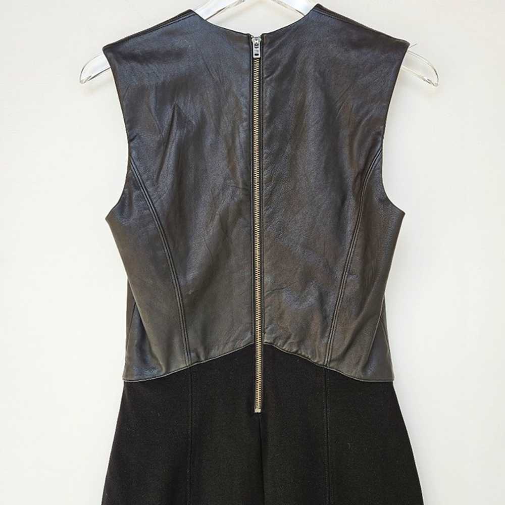 Helmut Lang Gala Combo Mini Dress Lamb Leather Si… - image 6