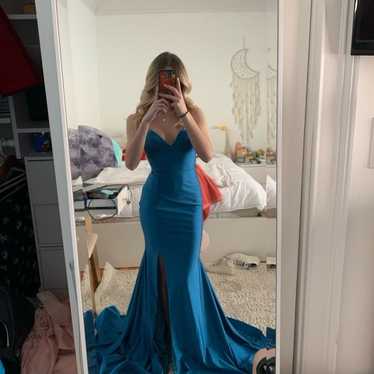 Teal Jessica Angel Gown
