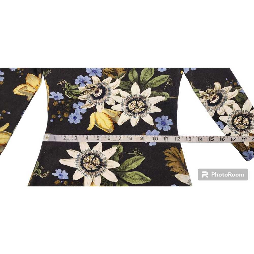 ERDEM Blue Reese Floral Print Stretchy Jersey Sli… - image 7