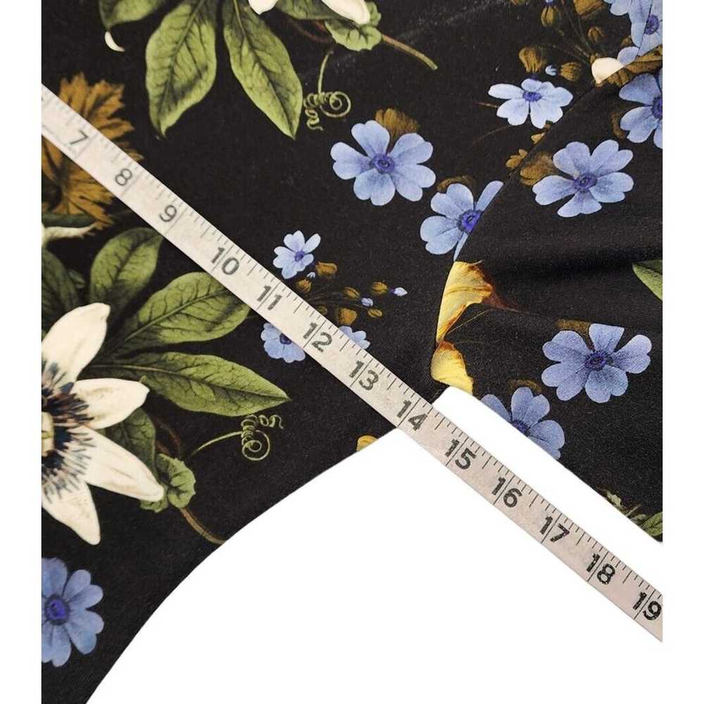 ERDEM Blue Reese Floral Print Stretchy Jersey Sli… - image 9
