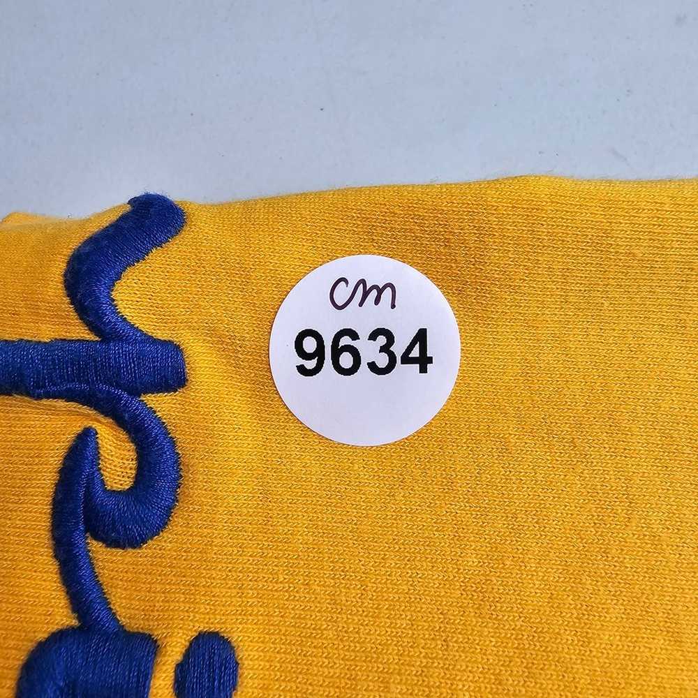 Champion Shirt Mens Small Yellow Embroidered Spel… - image 11